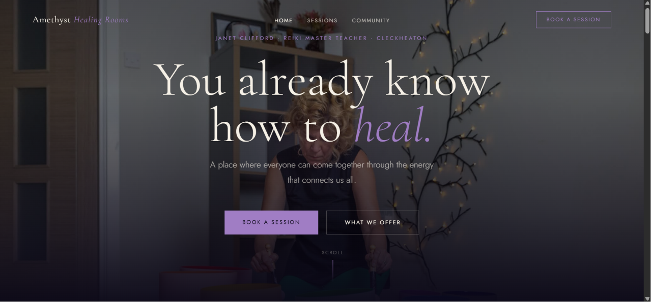 Amethyst Healing Rooms — Reiki Master Teacher